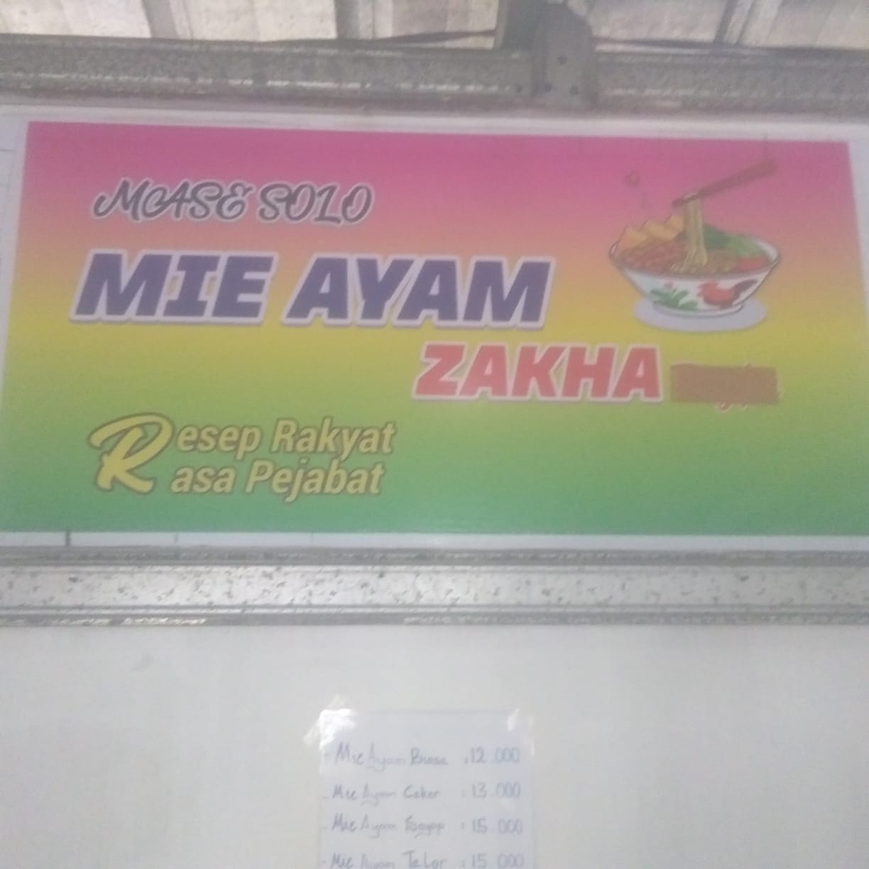Mie Ayam ZAKHA Cingambul